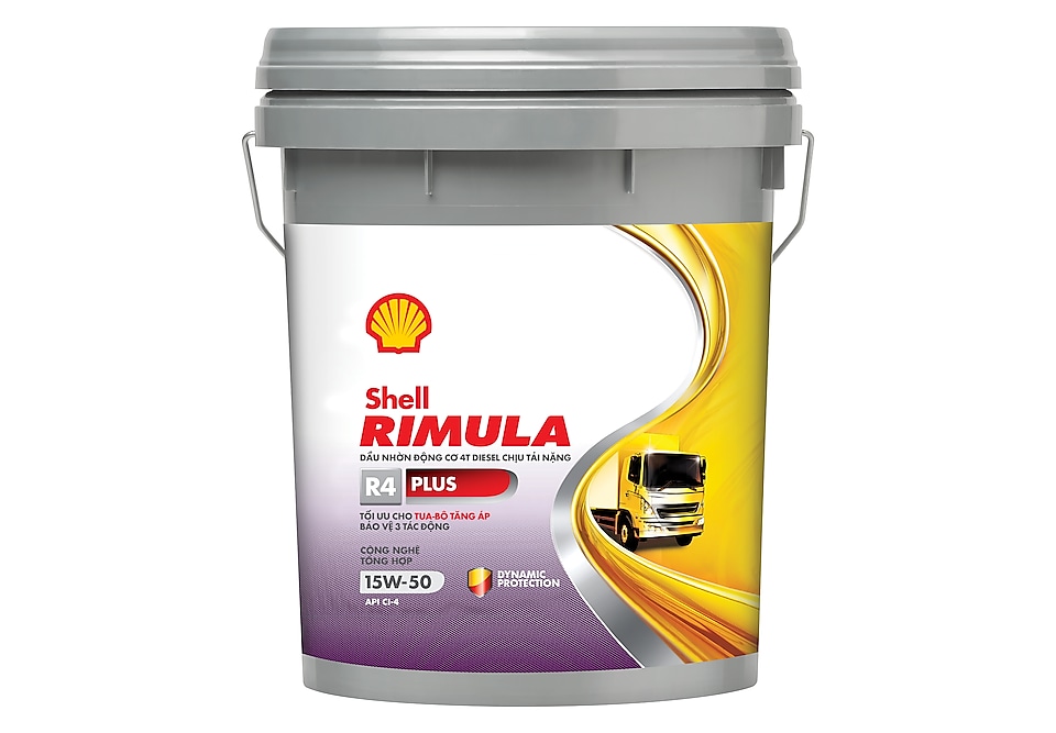  Shell Rimula R4 Plus 15W-50 diesel engine oil