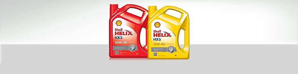 Hai chai Dầu Nhớt Động Cơ Gốc Khoáng Shell Helix