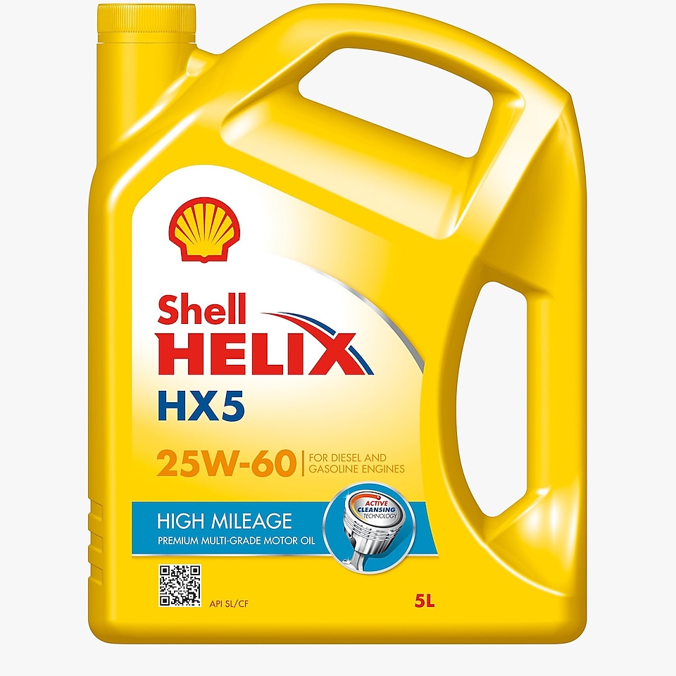 Hình ảnh dầu Shell Helix HX5 High Mileage 25W-60